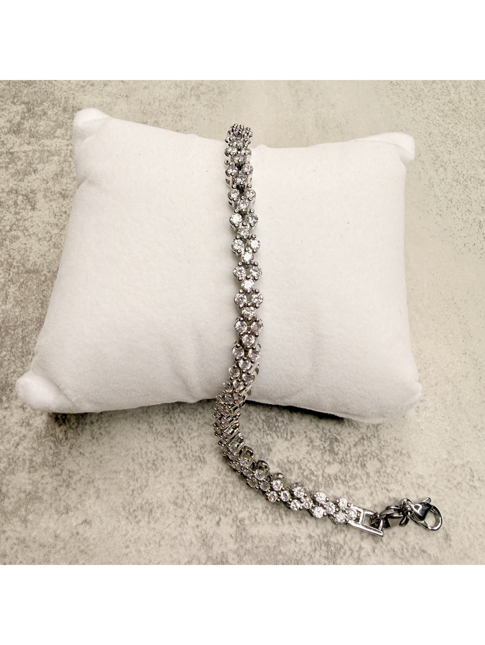 Crystal Blossom Tennis Bracelet
